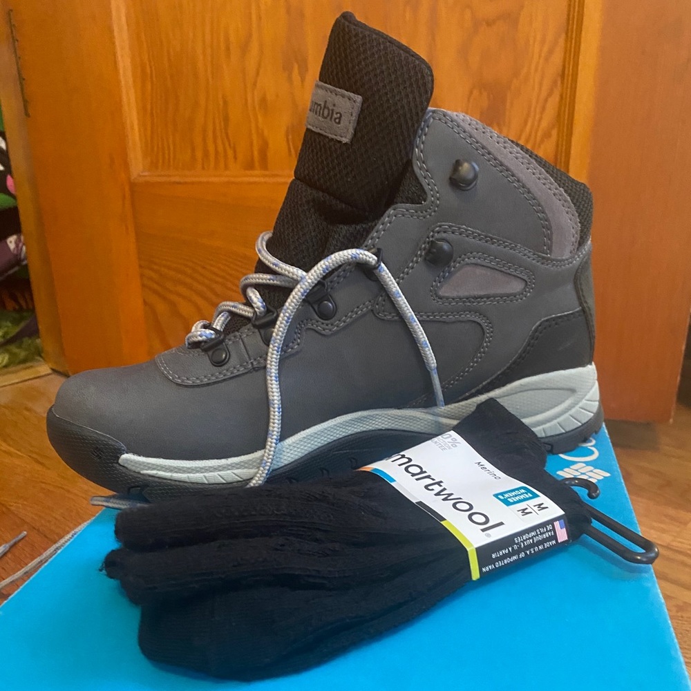 Hiking Boots with socks